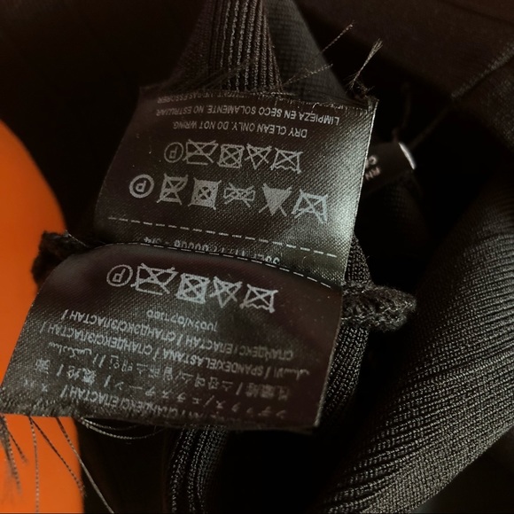 Marciano Black Knit Criss Cross Crop Top - Picture 11 of 12